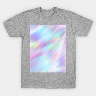 Iridescent - holographic Colorful Gray Rainbow T-Shirt